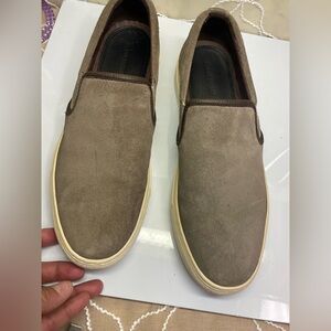 Blake McKay men's taupe leather suede slip on loafer‎ shoe size 8.5